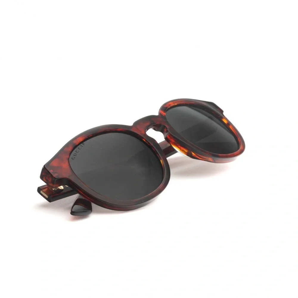 NEW GUCCI Men’s Grey Round Sunglasses GG0825S 005 49mm | Full Packaging